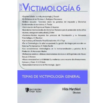 portada Victimología 6 Temas de victimología general