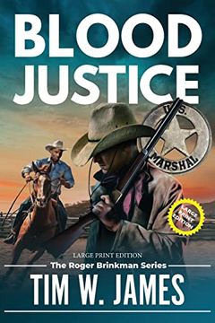 portada Blood Justice (Large Print) (The Roger Brinkman) (en Inglés)