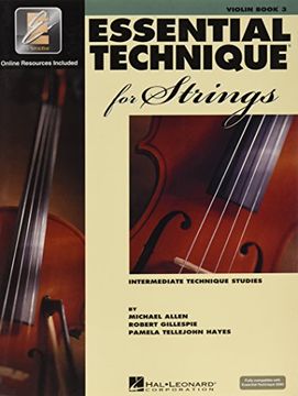 portada Essential Technique for Strings - Book 3 Violon +Enregistrements Online (in English)
