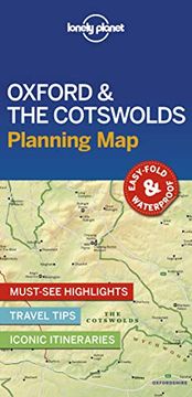 portada Lonely Planet Oxford & the Cotswolds Planning map 