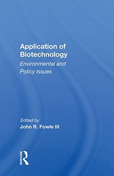 portada Application of Biotechnology: Environmental and Policy Issues 