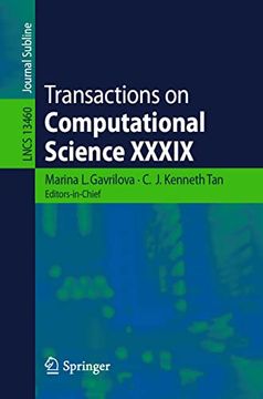 portada Transactions on Computational Science Xxxix. Transactions on Computational Science