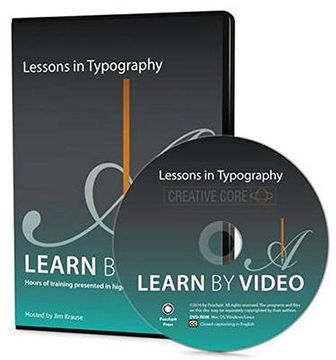 portada Lessons in Typography Learn by Video (en Inglés)