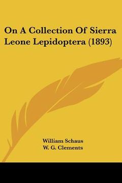 portada on a collection of sierra leone lepidoptera (1893) (en Inglés)