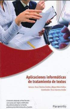 portada Aplicaciones Informáticas de Tratamiento de Textos (in Spanish)