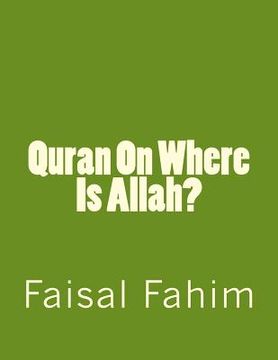 portada Quran On Where Is Allah? (en Inglés)