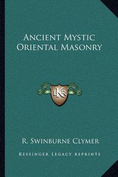 portada ancient mystic oriental masonry (en Inglés)