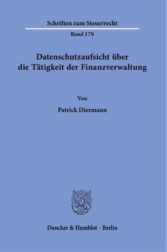 portada Datenschutzaufsicht Uber Die Tatigkeit Der Finanzverwaltung. (en Alemán)