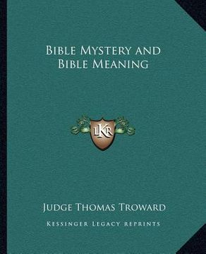 portada bible mystery and bible meaning (en Inglés)