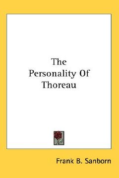 portada the personality of thoreau (in English)