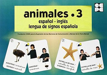 portada Animales 3 - baraja español-ingles - lengua de signos española (Vocabulario Fotografico Element)
