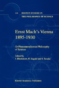 portada ernst mach's vienna 1895-1930: or phenomenalism as philosophy of science (en Inglés)