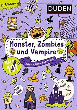 portada Mach 10! Monster, Zombies und Vampire - ab 8 Jahren: Rätseln, Üben, Knobeln (in German)