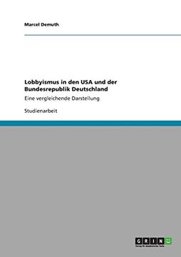 portada Lobbyismus in den USA und der Bundesrepublik Deutschland (German Edition)