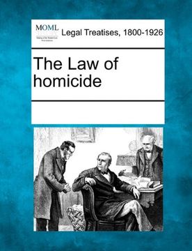 portada the law of homicide (en Inglés)