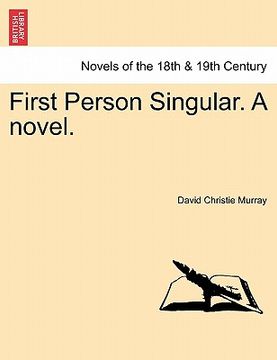 portada first person singular. a novel. (en Inglés)