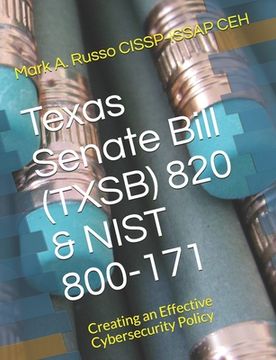 portada Texas Senate Bill (TXSB) 820 & NIST 800-171: Creating an Effective Cybersecurity Policy