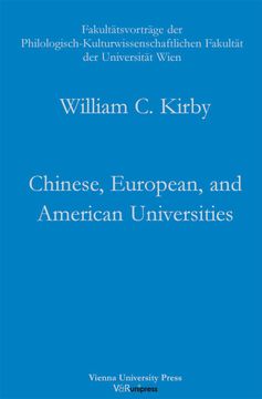 portada Chinese, European, and American Universities: Challenges for the 21St Century (en Alemán)