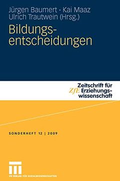 portada Bildungsentscheidungen (in German)
