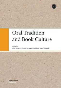 portada Oral Tradition and Book Culture (en Inglés)