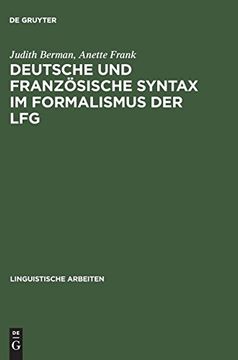 portada Deutsche und Franz Sische Syntax im Formalismus der lfg (en Alemán)