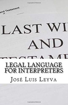 portada Legal Language for Interpreters: English-Spanish Legal Glossary (en Inglés)