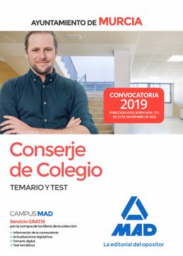 portada Conserje de Colegio del Ayuntamiento de Murcia: Temario y Test
