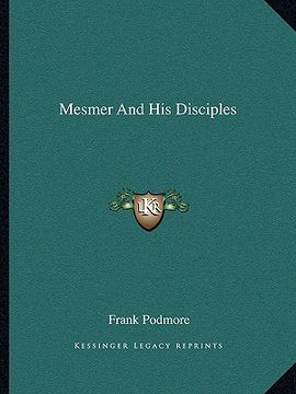 portada mesmer and his disciples (in English)