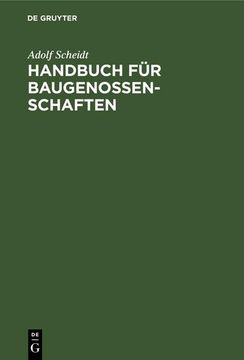 portada Handbuch fã â¼r Baugenossenschaften (German Edition) [Hardcover ] (en Alemán)