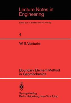 portada boundary element method in geomechanics (en Inglés)