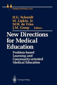 portada new directions for medical education: problem-based learning and community-oriented medical education (en Inglés)