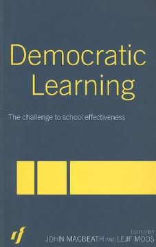 portada democratic learning: the challenge to school effectiveness (in English)