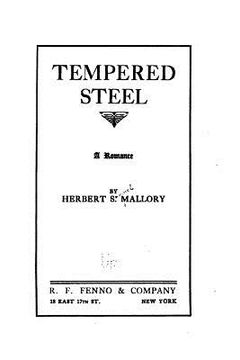 portada Tempered steel, a romance (en Inglés)