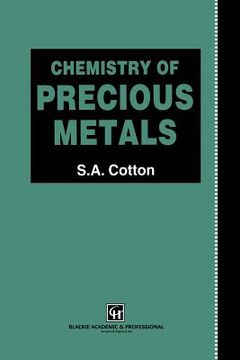 portada chemistry of precious metals (en Inglés)