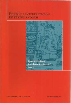 portada Edición e interpretación de textos andinos
