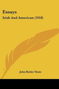portada essays: irish and american (1918)