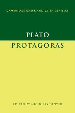 portada Plato: Protagoras Hardback (Cambridge Greek and Latin Classics) (en Inglés)