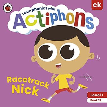 portada Actiphons Level 1 Book 13 Racetrack Nick: Learn Phonics and get Active With Actiphons! (en Inglés)