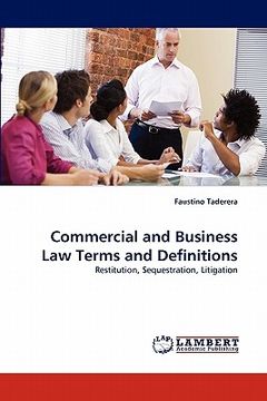 portada commercial and business law terms and definitions (en Inglés)