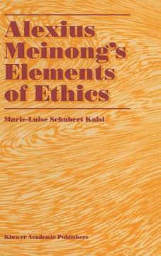 portada alexius meinong's elements of ethics (in English)