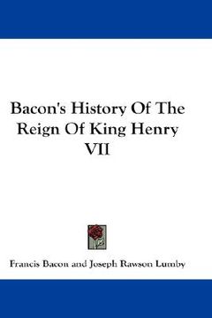 portada bacon's history of the reign of king henry vii (in English)