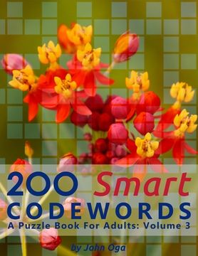 portada 200 Smart Codewords: A Puzzle Book For Adults: Volume 3 (en Inglés)