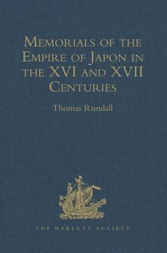 portada Memorials of the Empire of Japon in the XVI and XVII Centuries