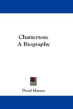 portada chatterton: a biography (en Inglés)