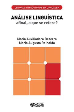 portada Análise linguística: Afinal a que se refere? (Coleção Leituras Introdutórias em Linguagem) (Portuguese Edition)