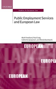 portada Public Employment Services and European law (Oxford Studies in European Law) (in English)
