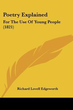 portada poetry explained: for the use of young people (1821) (en Inglés)