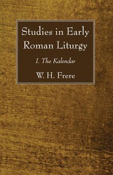 portada studies in early roman liturgy: i. the kalendar (en Inglés)