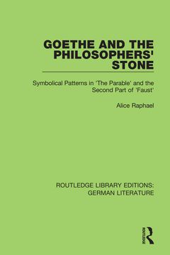 portada Goethe and the Philosopher's Stone (in English)