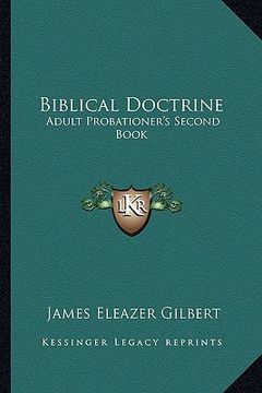 portada biblical doctrine: adult probationer's second book (en Inglés)